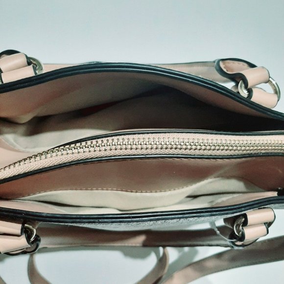 Jones New York Signature Greta White & Tan Double Handle Crossbody Handbag - Picture 6 of 9